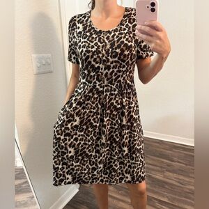Leopard Print Women's Dress
